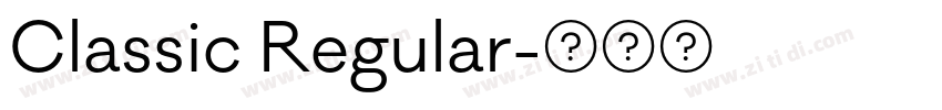 Classic Regular字体转换